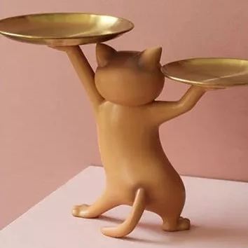 🔥Early Christmas Sale🎄Funny Posing Cat Tray🐱