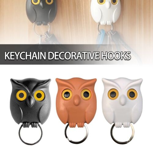 Cute Night Owl Magnetic Wall Key Holder