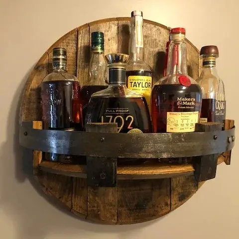 🔥New Year's Promotion 49% OFF - Bourbon Whiskey Barrel Shelf🍺
