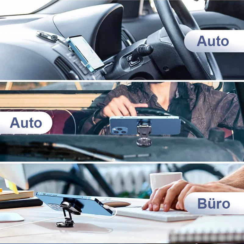 Magnetic mobile phone holder for the car