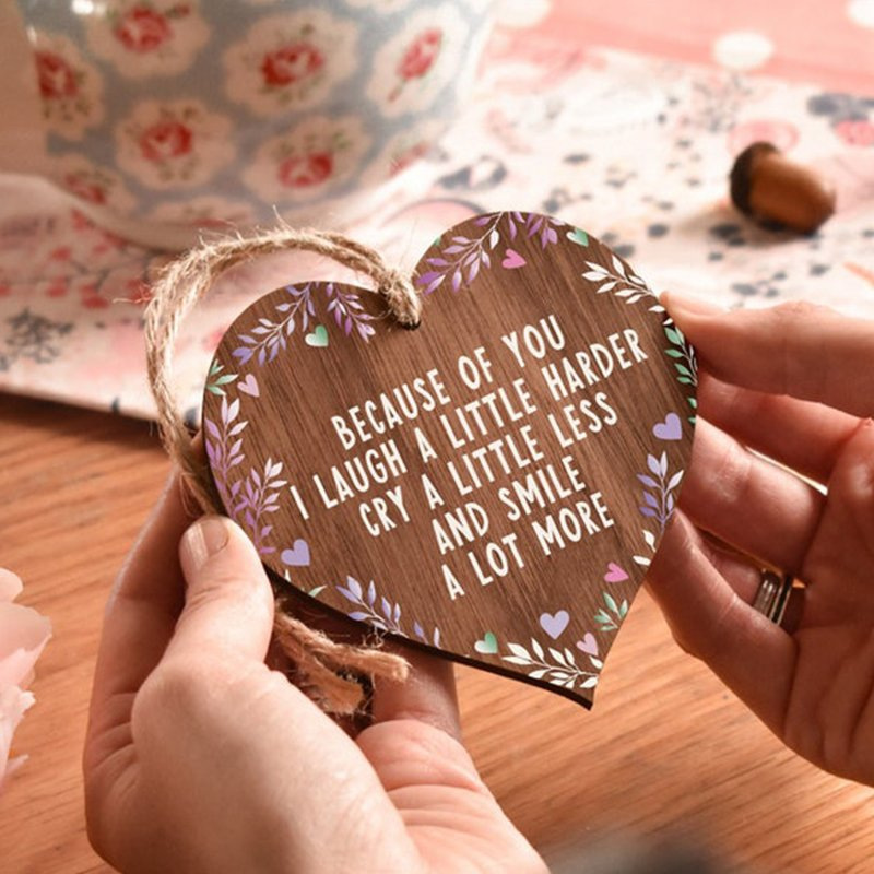 🌷Thinking of you cheer up-💖A wooden plaque gifts
