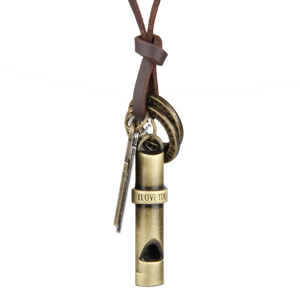 🔥NEW ARRIVAL🎁I love you whistle Necklace & Lock Ring