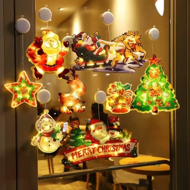 🎅Christmas Window Hanging Lights🎄