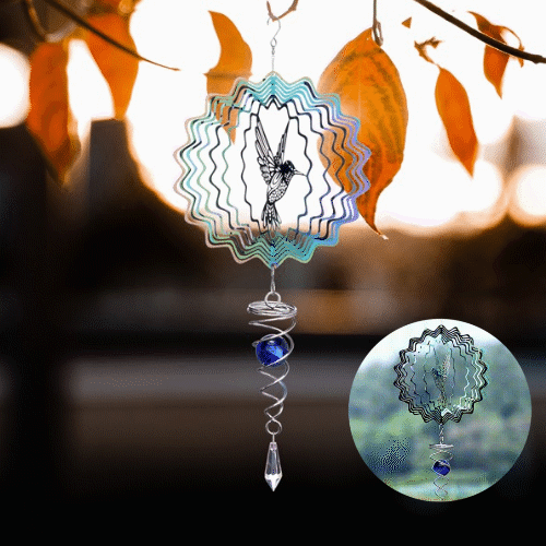 🔥Hot Sale SAVE $20-🐦Hummingbird Hanging Wind Spinner