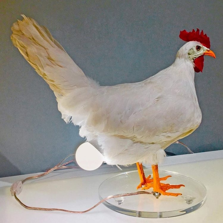 2022 New Chicken Egg Lamp - Rooster Table Lamp