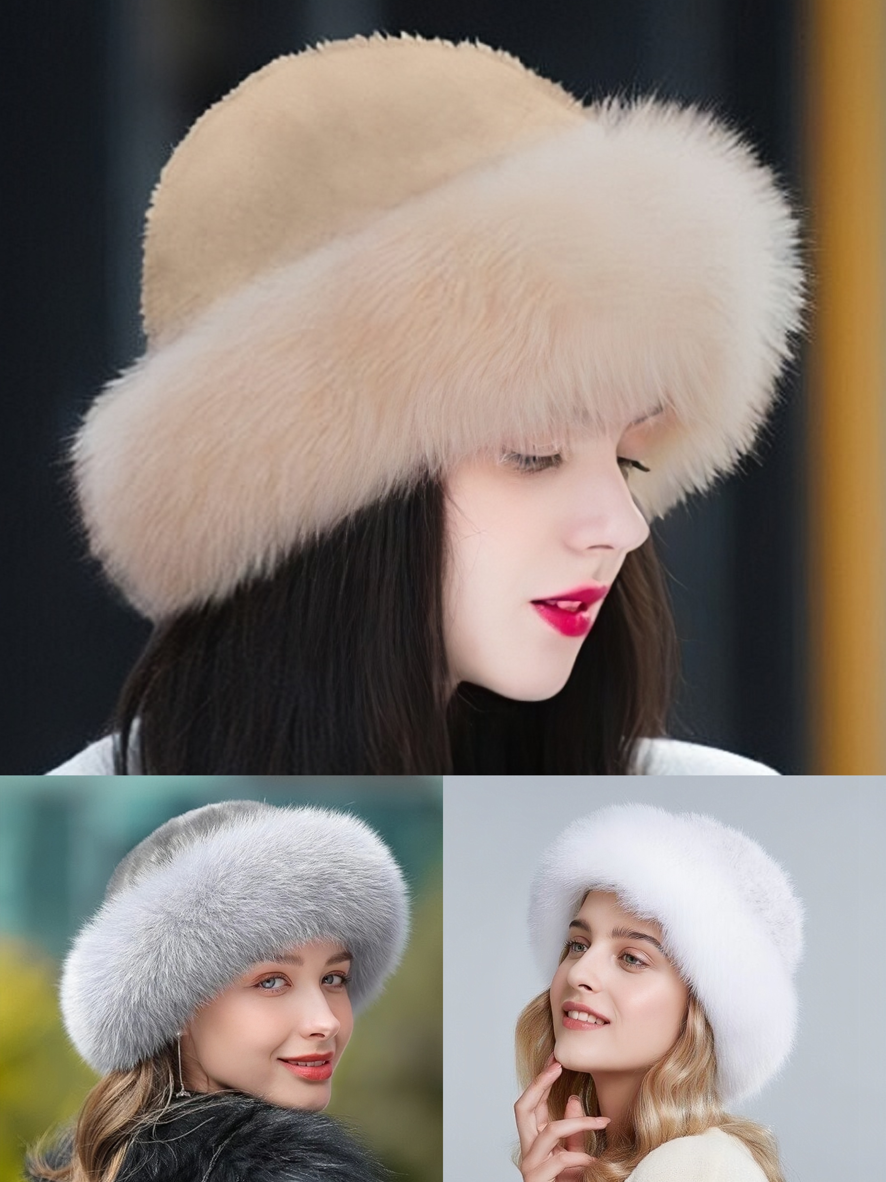 🎅Early Christmas Sale - 40% OFF🎁Women's Winter Furry Hat- Buy 2 Free Shipping