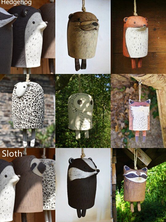 Beautiful Rustic Animal Wind Chimes