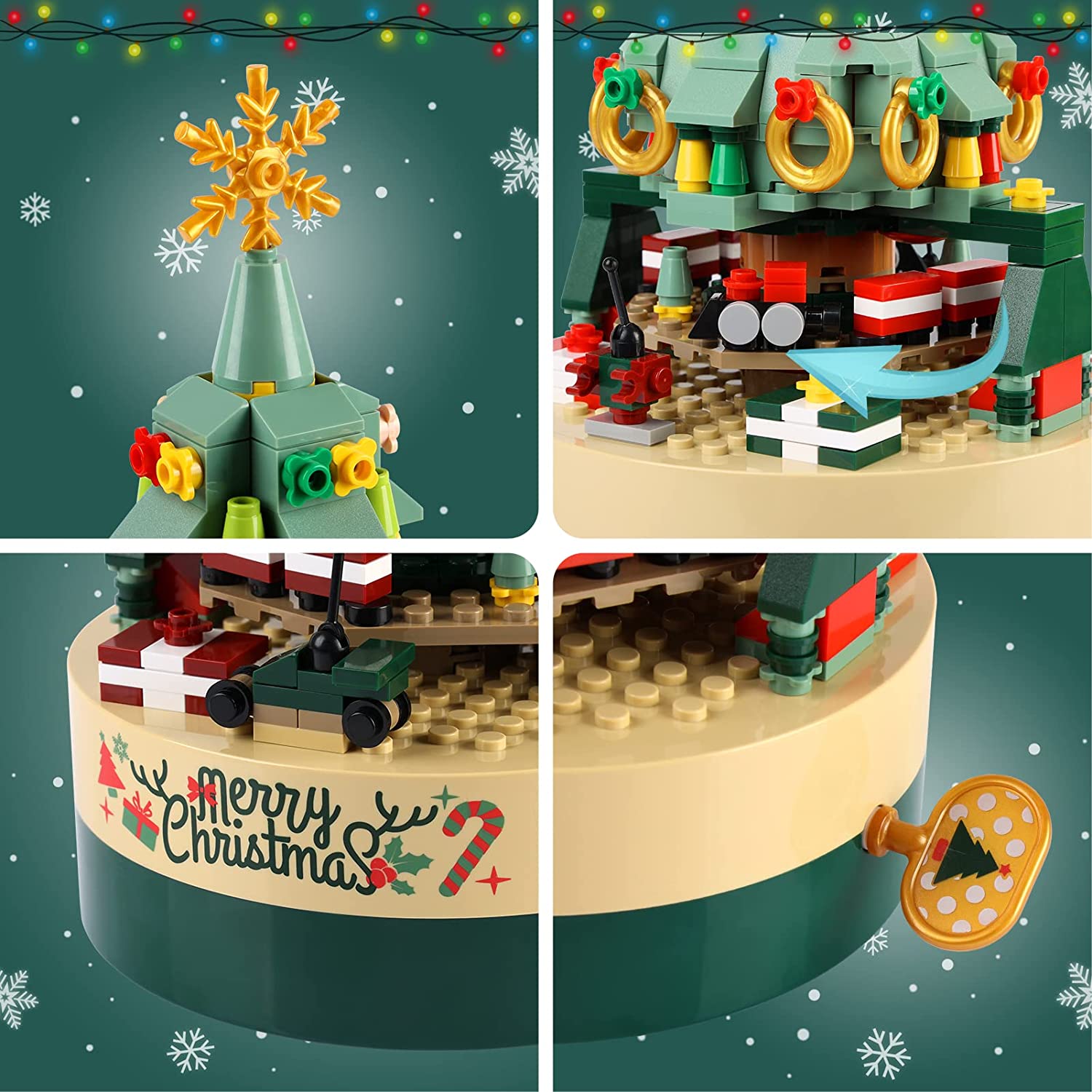 Christmas Pre-Sale 50% OFF- DIY Building Blocks Christmas Tree Octavo Box (360 Pcs)