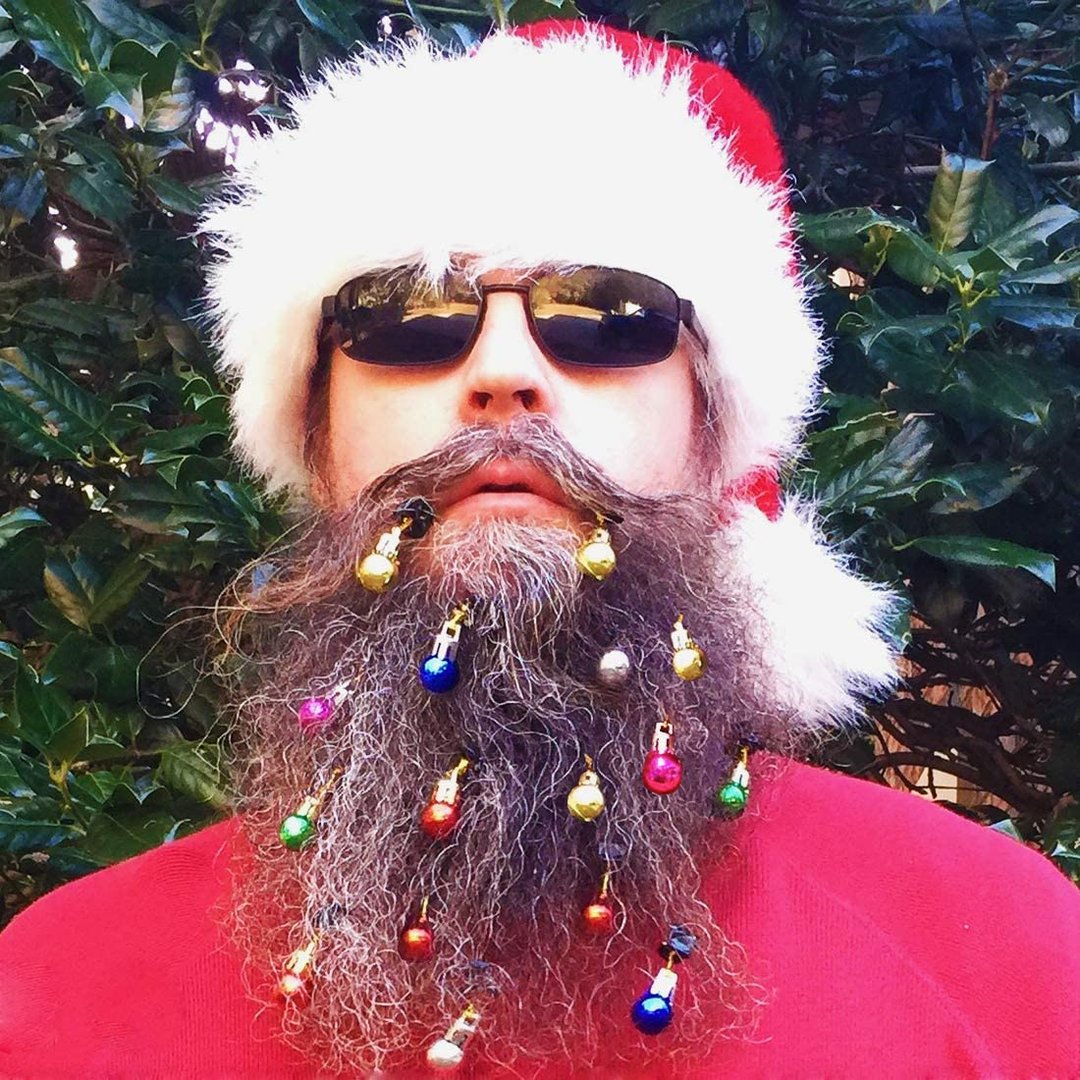 (🎄 Early Christmas Deals -40% Off ) Mini Fun Christmas Ornaments - Mustache Clips - 🎁 Funniest Prank Gifts