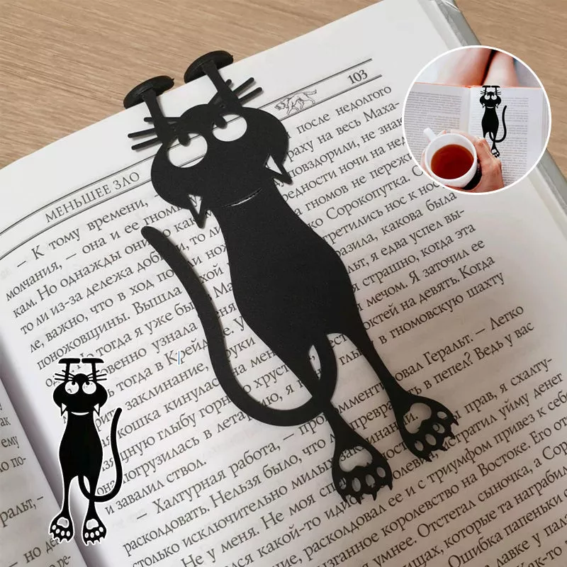 🐱Funny Cat Bookmark- Locate Reading Progress With Cute Cat Paws🐾
