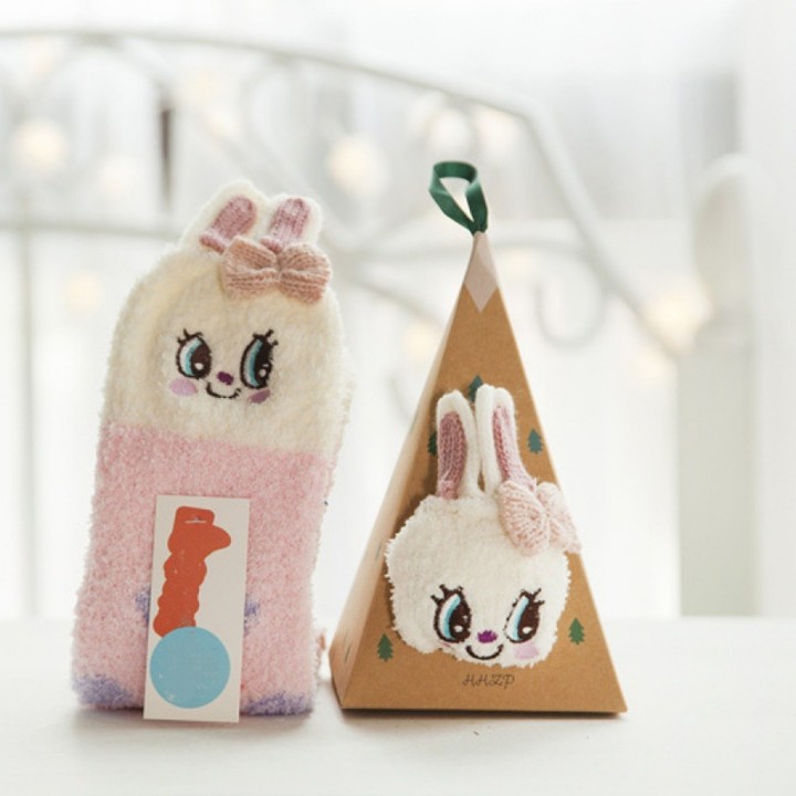 🎁Christmas Gift Sale🎄Christmas Cute Coral Fleece Warm Socks