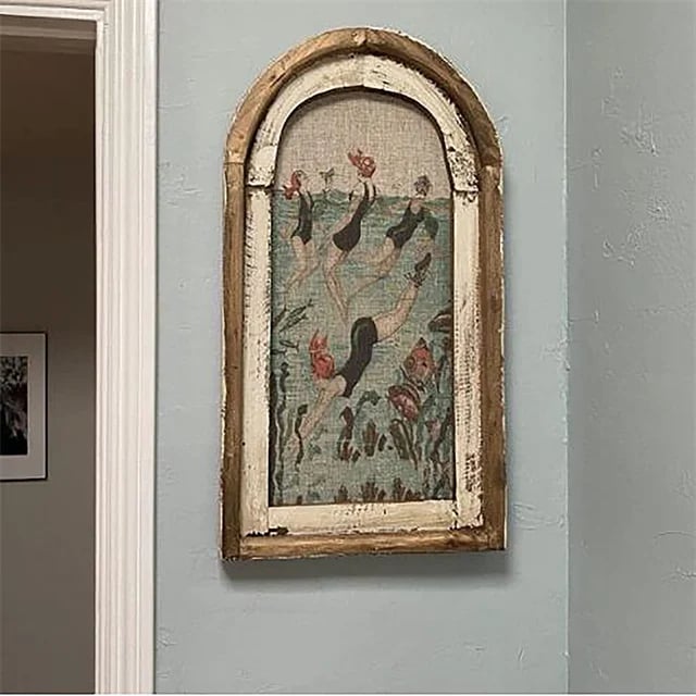 (🔥Last Day Promotion 49% OFF🔥)-🛀Swimming Wall Art Bathroom Decor