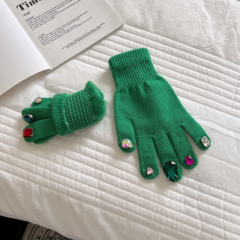 Nail Art Rhinestone Gloves