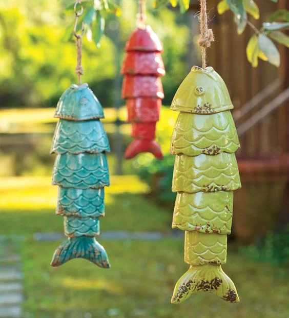 🔥Christmas Sale🎄-Colored Koi Fish Wind Chime🎏🎏