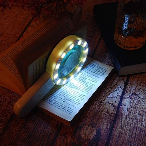 20X Optical Magnifying Glass With LED Light - Senior Gift🎁
