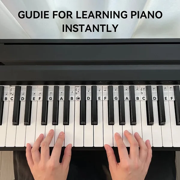 🔥New Year's Promotion 49% Off - Removable Piano Keyboard Note Labels🎶