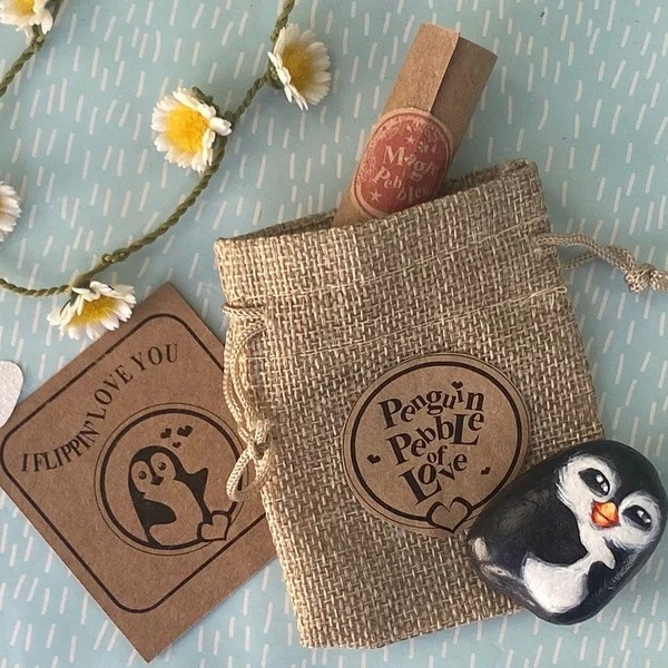 Funny Love Gift-Penguin card gift box