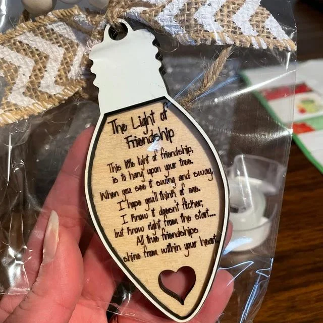 Christmas Friendship Ornament Gift