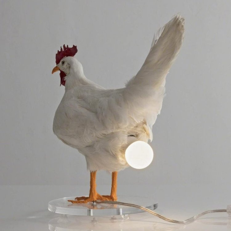 2022 New Chicken Egg Lamp - Rooster Table Lamp
