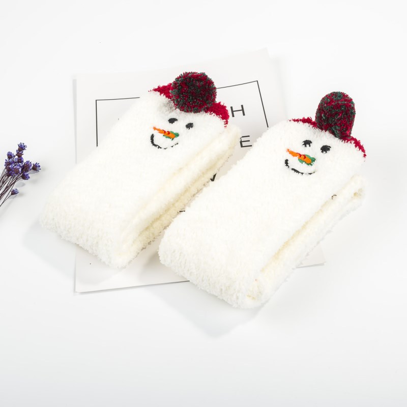 3D Cute Cartoon Over Knee High Fuzzy Socks