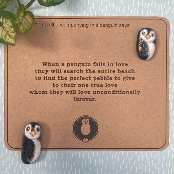 Funny Love Gift-Penguin card gift box
