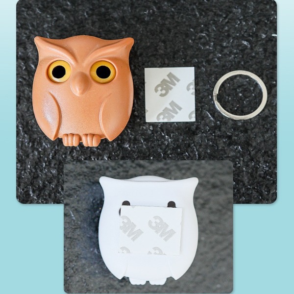 Cute Night Owl Magnetic Wall Key Holder