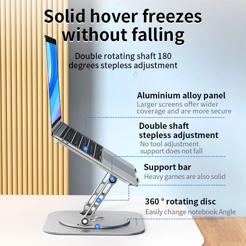 🎅EARLY CHRISTMAS SALE 48% OFF🎄Laptop Stand Aluminum Alloy Rotating Bracket