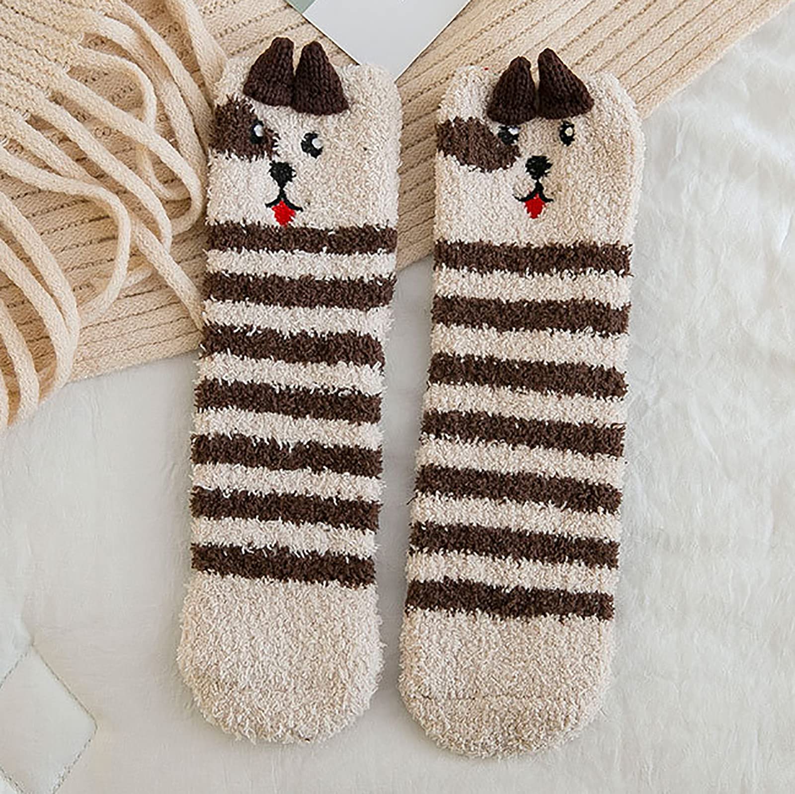 🎁Christmas Gift Sale🎄Christmas Cute Coral Fleece Warm Socks