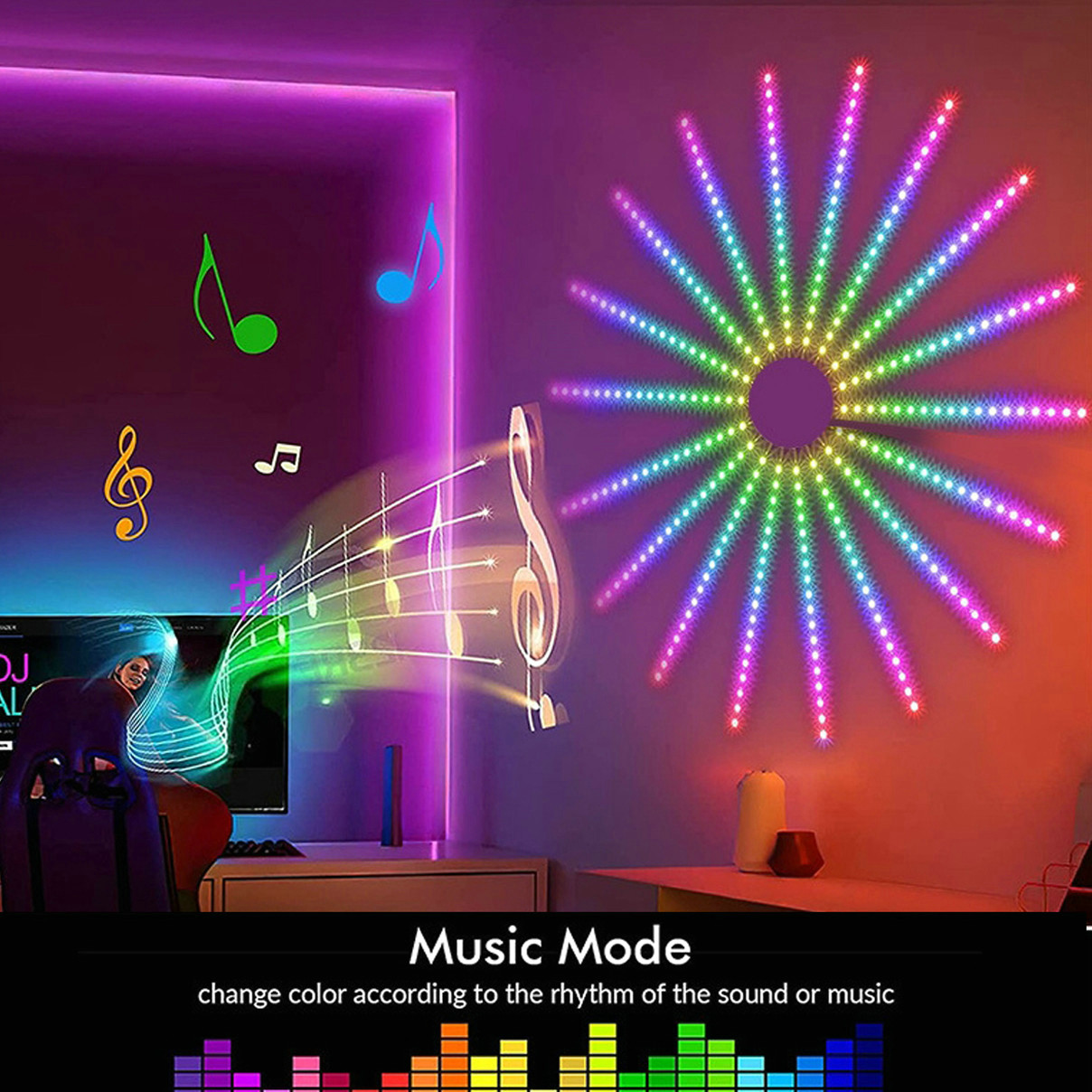 (💥Hot Sale💥) Smart Fireworks LED Light