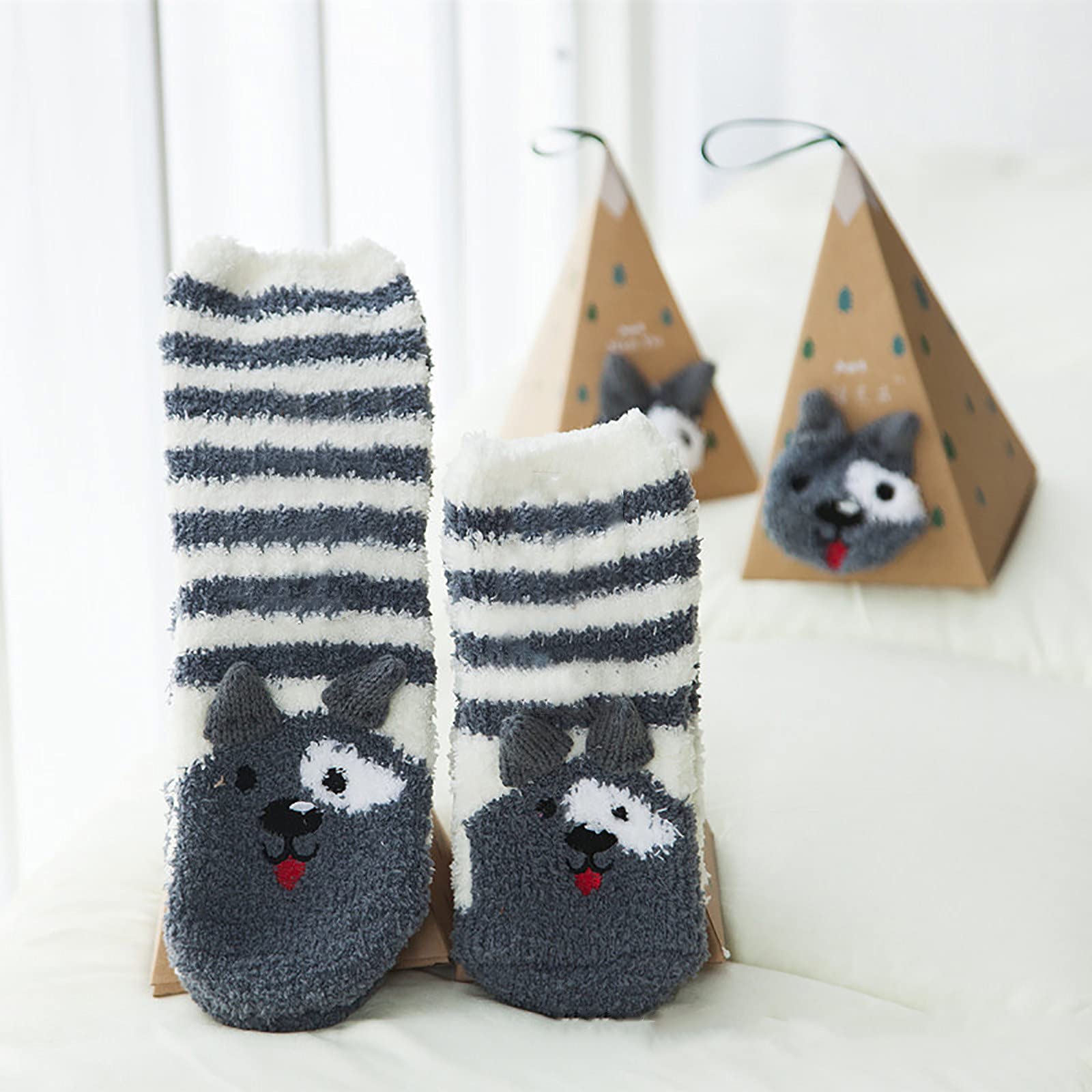 🎁Christmas Gift Sale🎄Christmas Cute Coral Fleece Warm Socks