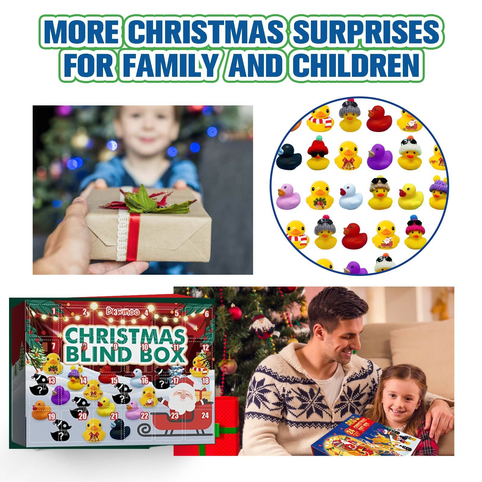 🎅Christmas  hot saler🎁 - 🦆24 Rubber Ducks Blind Box  Gift  🔥  (BUY 2 Free Shipping)