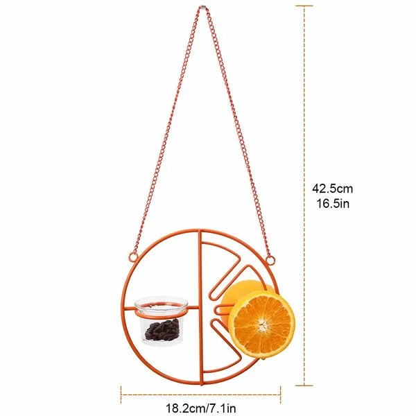 2 in 1 Hanging Clementine Hummingbird Oriole Feeder