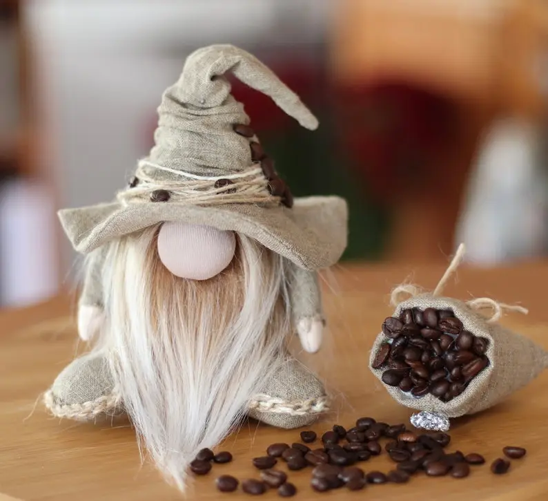 Coffee Gnome--Coffee Tiered Tray Gnome,Coffee Lover Gift☕