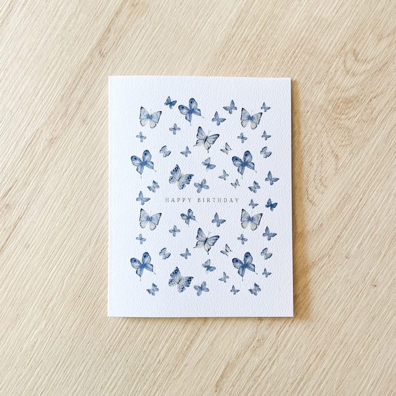 Watercolor flower animal scenery baby card