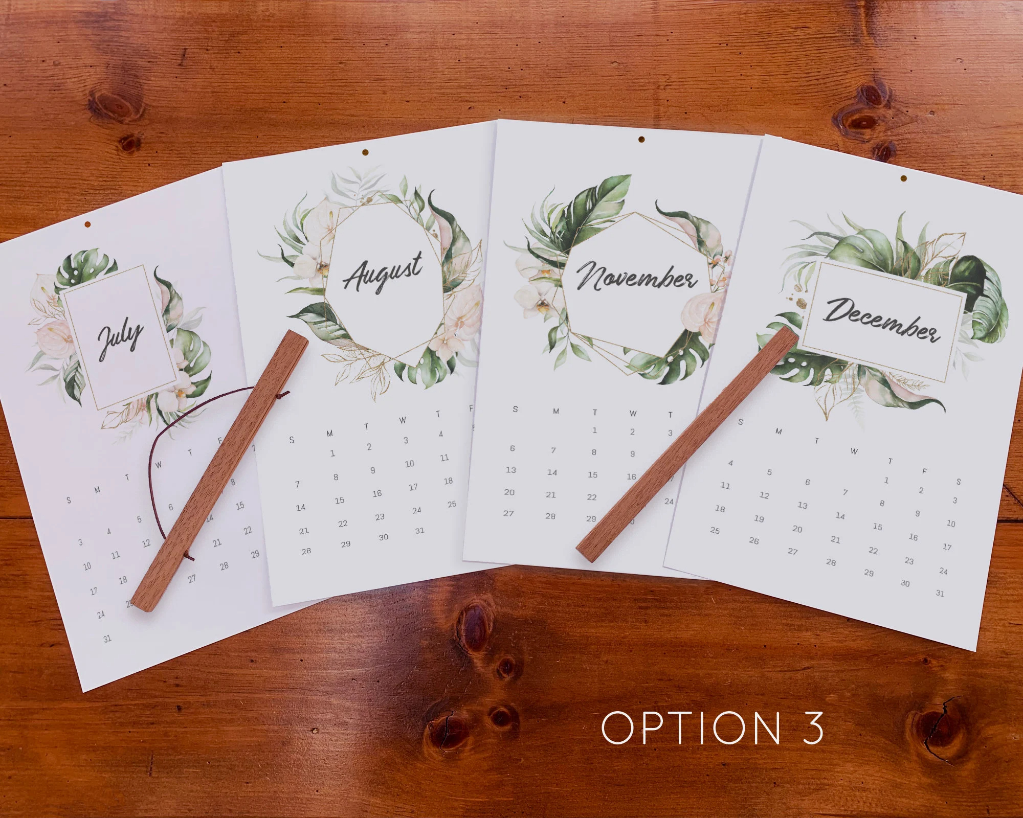 ❤️Hot Sale 50% Off❤️Beautiful Flowers Yearly Calendar 2024, Wall Calendar, Annual Calendar