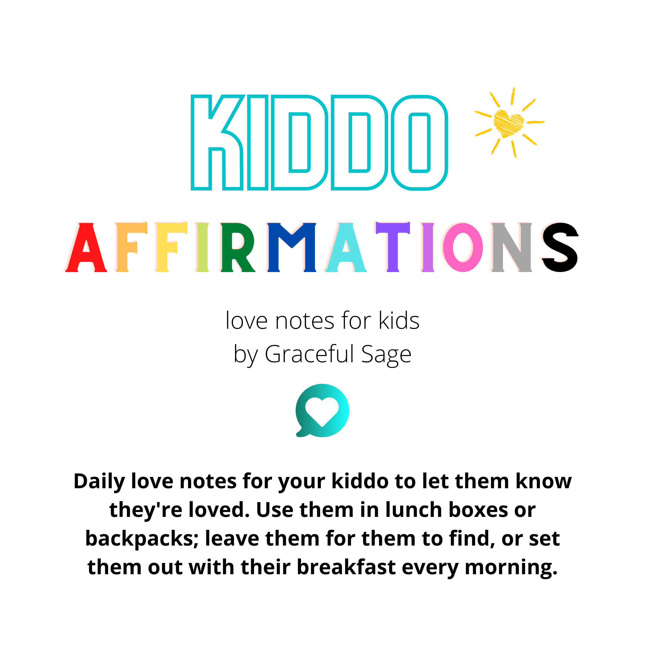 45 Lunch Box Kids Positive Affirmations