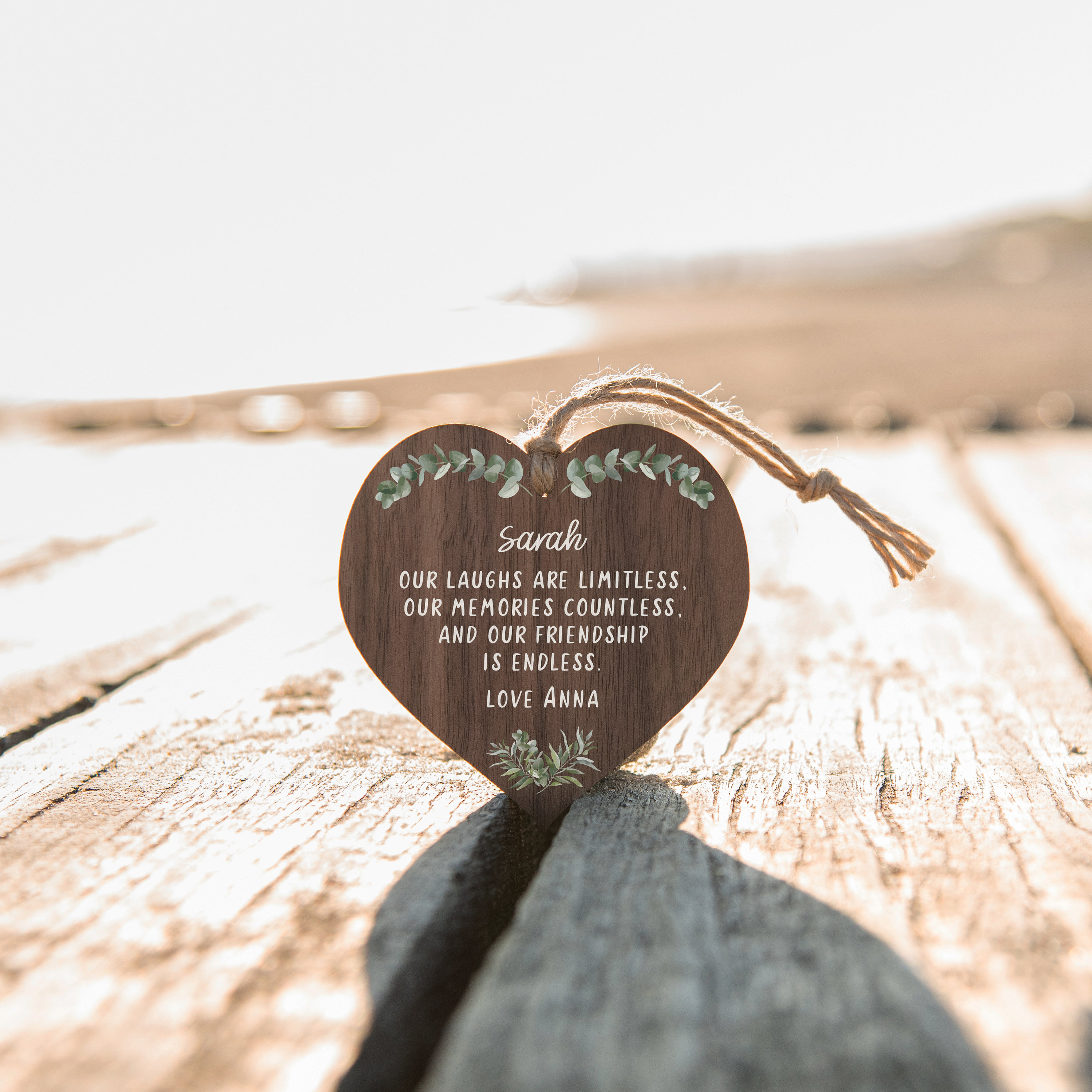 Wooden Heart Decoration Gift