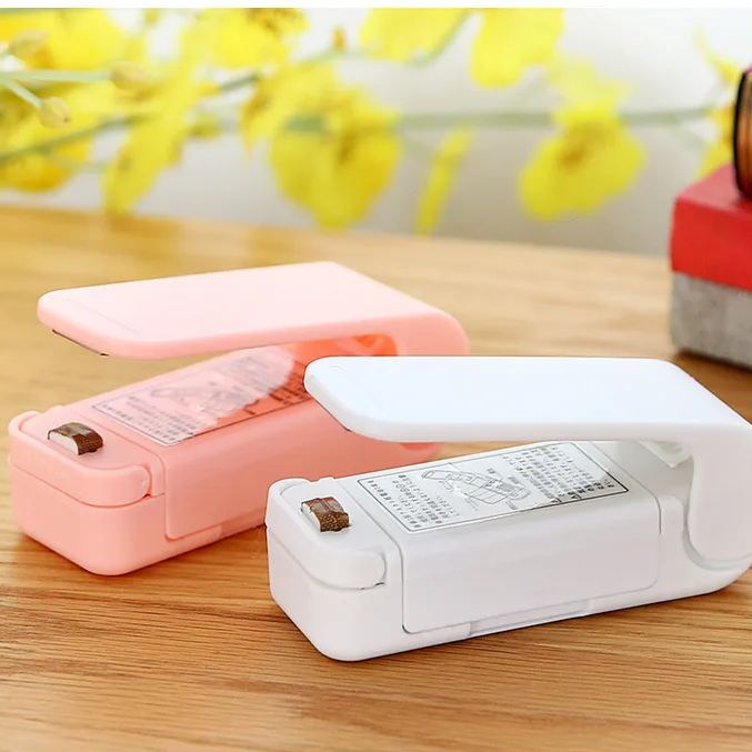 2 in 1 Mini Bag Sealer & Cutter Handheld Bag Heat Vacuum Sealer Bag Resealer