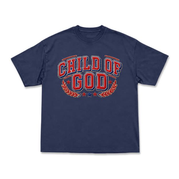 Child of God Varsity Crest T-Shirt - Navy Blue - US16-18(2XL) - image 13