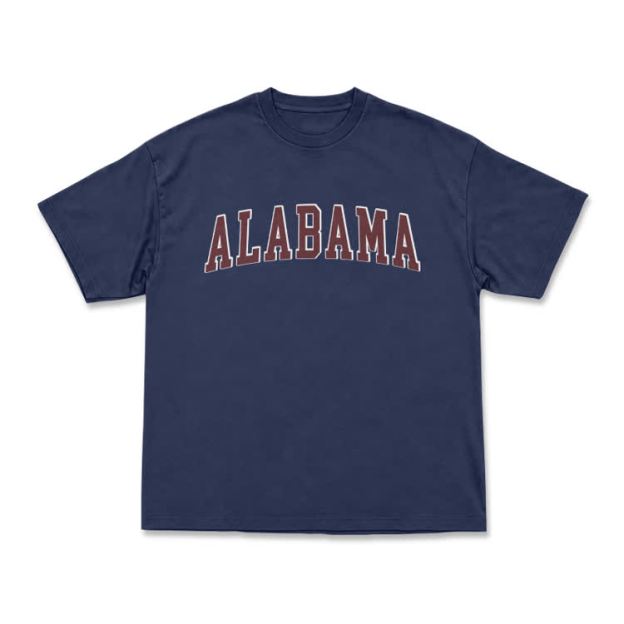 Alabama Graphic Casual T-Shirt - Navy Blue - US16-18(2XL) - image 4
