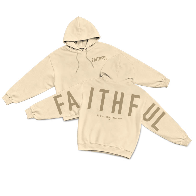 Faithful Deuteronomy 7:9 Print Hoodie - Apricot - US16-18(2XL) - image 4