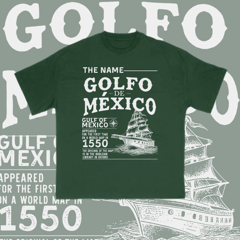 Unisex 100% Cotton Gulf Of Mexico Print T-shirt