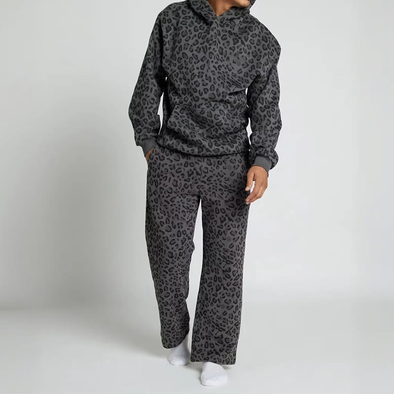Leopard Design Print Hoodie Set - image 6