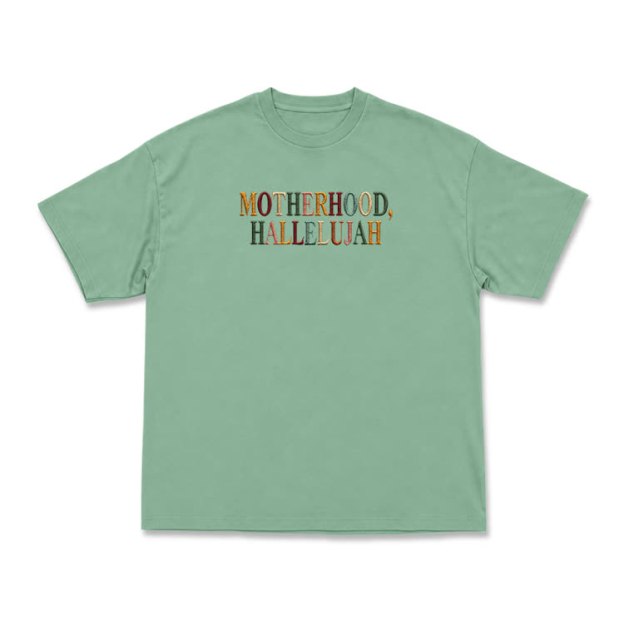 Vintage MOTHERHOOD.HALLELUJAH Graphic T-Shirt - Light Green - US16-18(2XL) - image 6