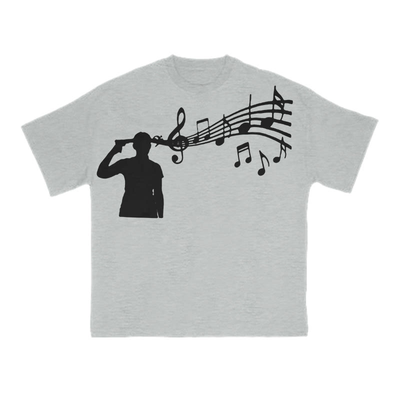 Unisex Death Metal Print T-shirt - Grey - US16-18(2XL) - image 4