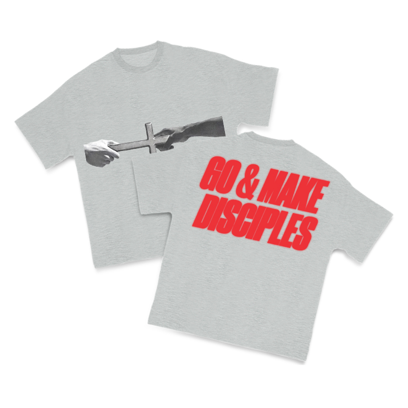 Go & Make Disciples Print T-shirt - Grey - US16-18(2XL) - image 5