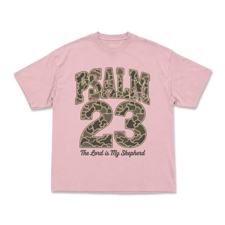 Psalm 23 Street Camo Graphic T-Shirt - Pink - US16-18(2XL) - image 4