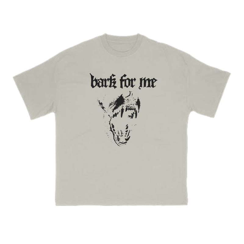 Bark For Me Print T-shirt - Warm Grey - US16-18(2XL) - image 4