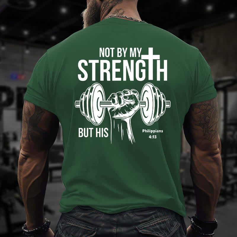 Gym 100% Cotton STRENGTH Print T-shirt - image 10