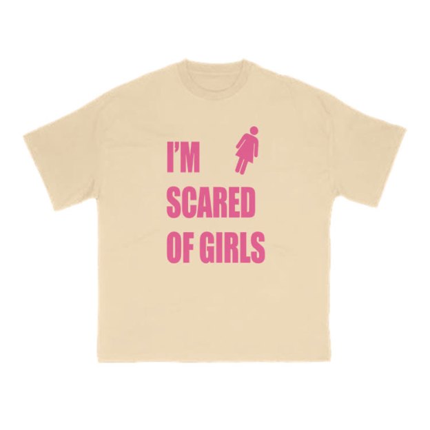 I'm Scared Of Girls T-Shirt Funny Sarcastic Graphic Print T-Shirt - Apricot - US16-18(2XL) - image 9